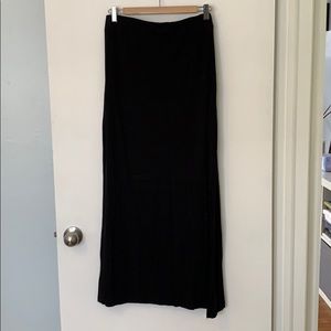 Black maxi skirt
